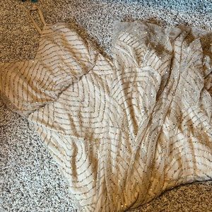 ART DECO BEADED BLOUSON GOWN